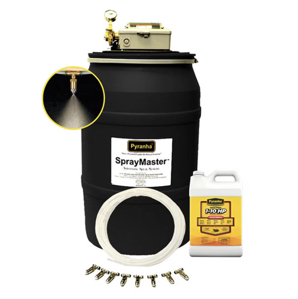 Pyrahna’s SprayMaster Kit for summer fly control for horses available at FarmVet